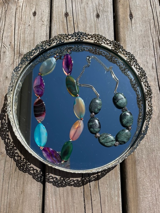Jewelry - Bold Colorful Stone Beaded Statement Necklaces Bundle/Lot